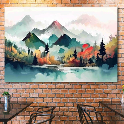 Unframed Rolled Art Print||Abstract Nature Art Canvas Wall Art Print for Home Décor And Office||Unframed canvas Painting For Wall decor||Home wall and Office Interior CR-127