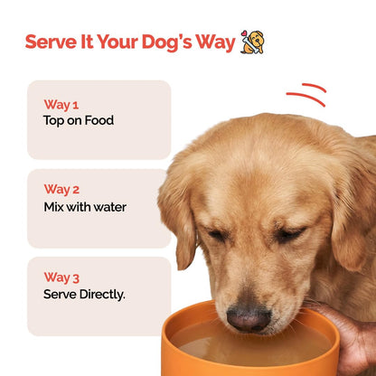 Goofy Tails Chicken Bone Broth for Dogs 100ml (100ml X 1 Pack), Human Grade, Preservative Free, Gut Friendly Dog Food Topper, Dog Supplements with Natural Collagen