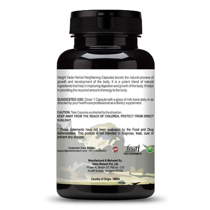 Black supplement bottle with white label on a white background