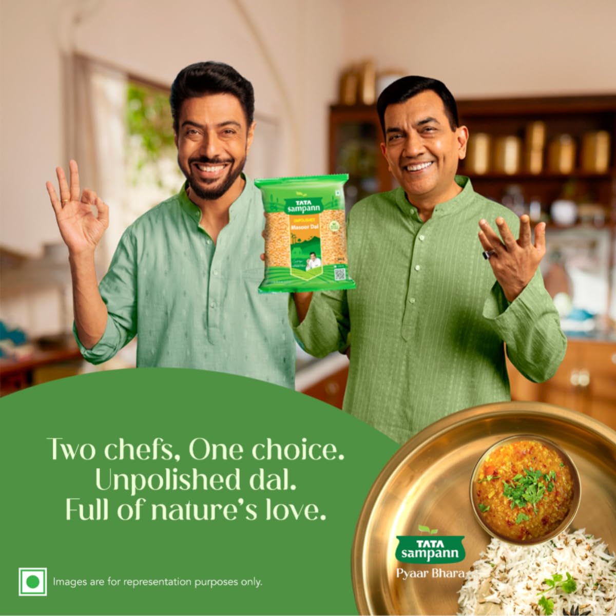 Tata Sampann Unpolished Masoor Dal (Split), 1kg