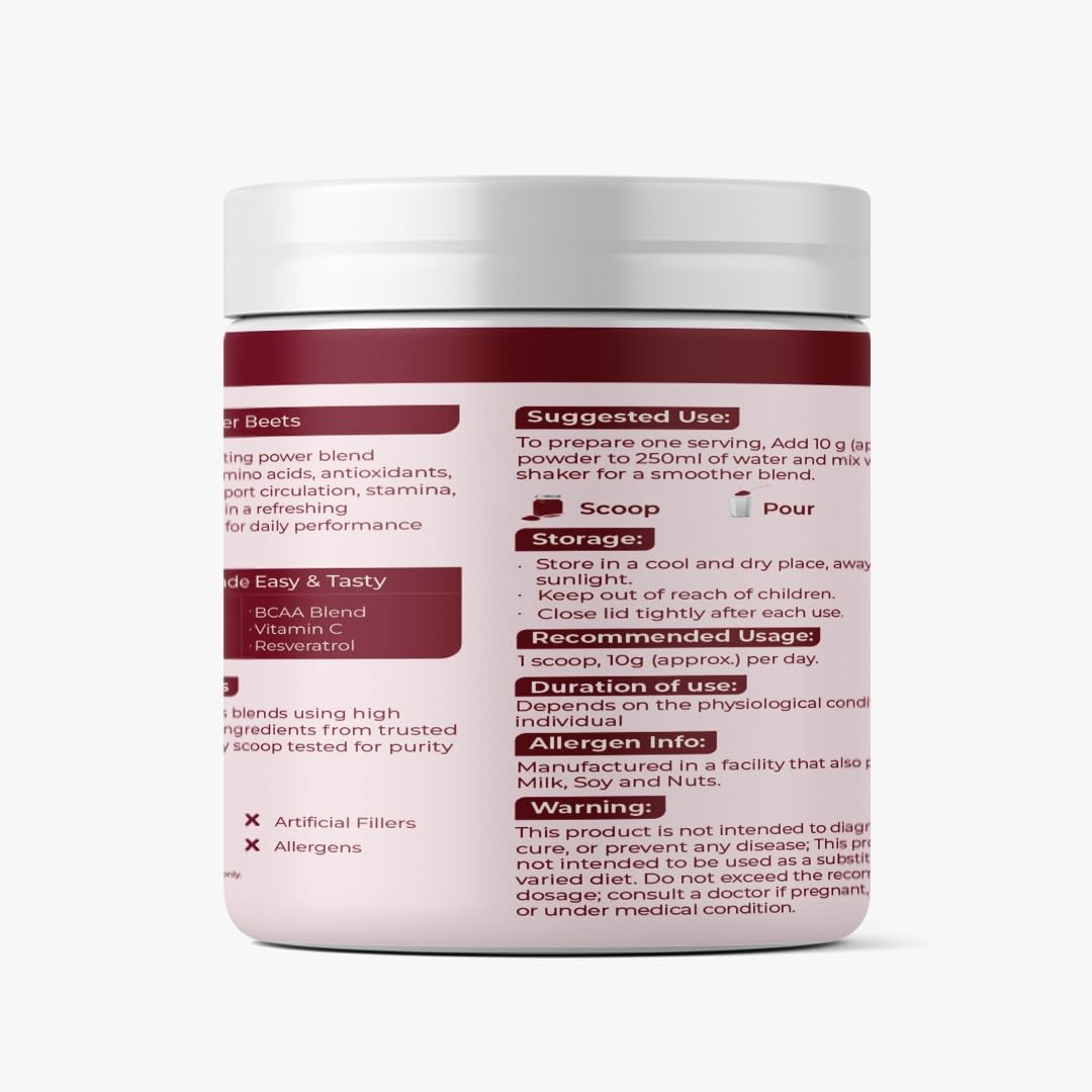Supplement container with label on a white background