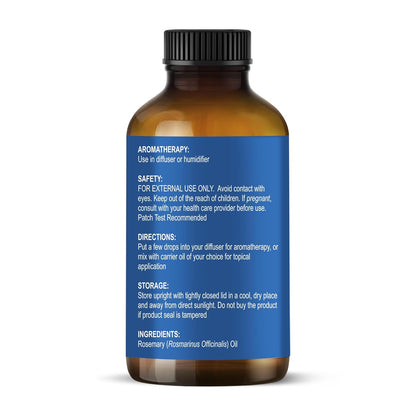 Botanic Hearth Rosemary Essential Oil for Hair Growth & Hair Fall Control | Clinically Tested 100% Pure & Natural | Strengthens, Nourishes, Promotes Thick Hair Growth | Scalp Care Treatment | 30ml