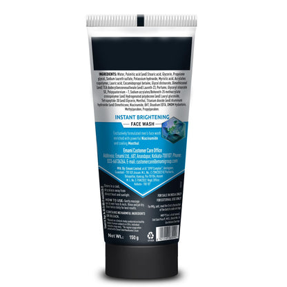 Smart And Handsome Instant Brightening Face Wash |Washes off Fine Pollutants*|Fades Dark Spots | Oil-Free Look, Instantly | Power of Niacinamide and Menthol | 150g