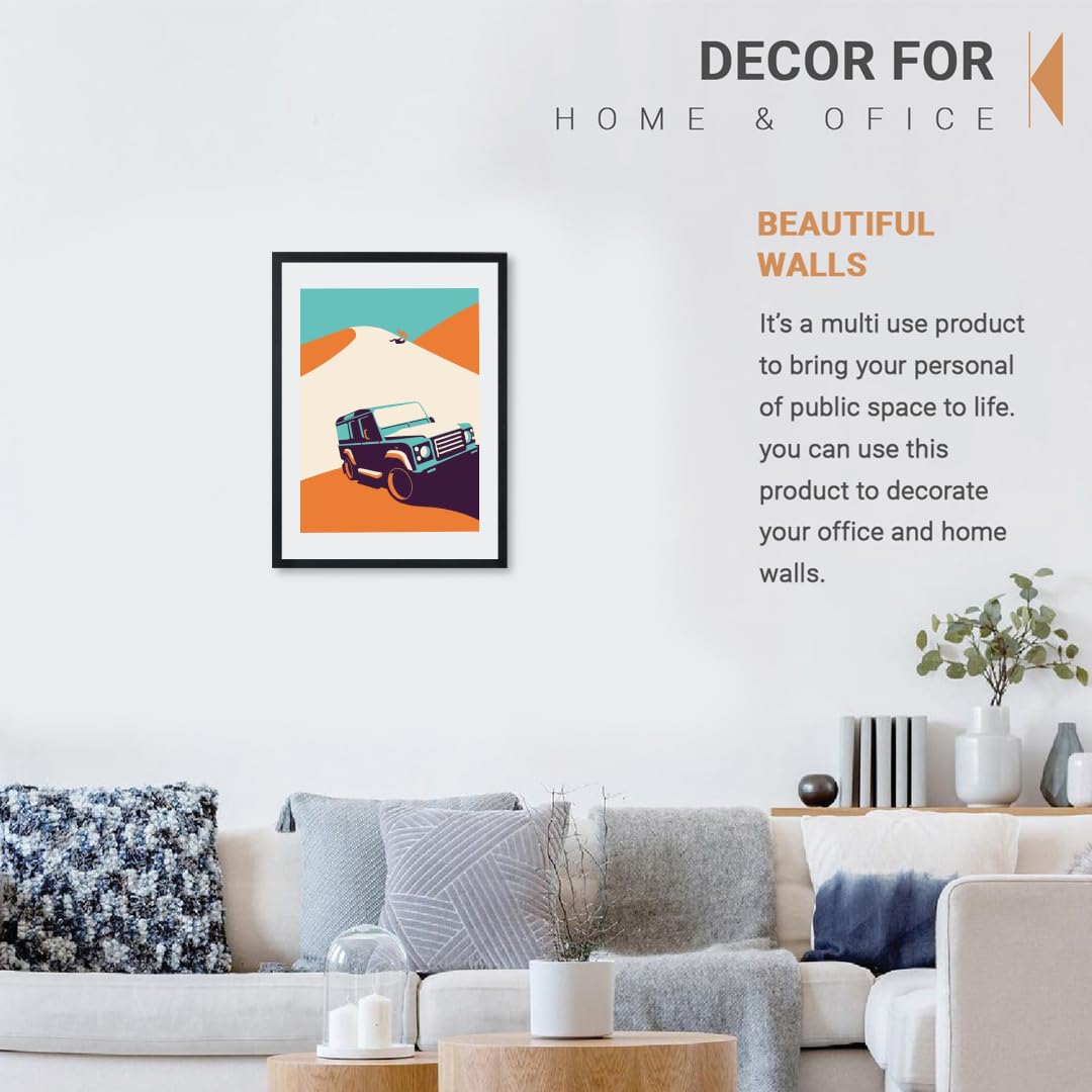 minimal modern art painting for wall decoration framed - wall framed poster/painting for home decoration ''single frame black '' (theme - minimal)(10x13 inches)