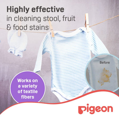 Pigeon Baby Laundry Liquid Detergent – 900 ml Dispenser Bottle | Removes Tough Stains, Gentle on Baby Clothes | Hypoallergenic, Mild Fragrance, Safe for Newborns