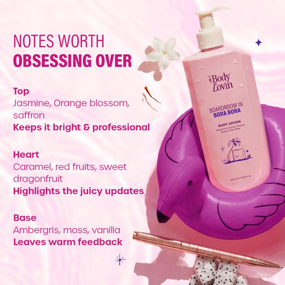 Plum BodyLovin’ Boardroom In Bora Bora Body Lotion | Hydrating & Brightening Body Lotion | Lightweight Hydration | Dragonfruit Extract, Mango Butter & Rice Water | Sweet Tropical Fragrance | 400 ml