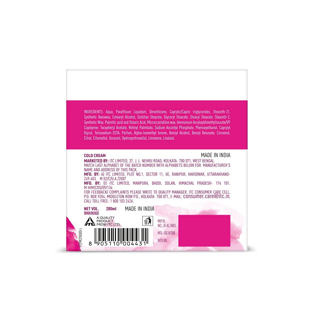 Charmis Deep Nourishing Cold Cream with Vitamin A, C, E, 200ml, for Glowing and Moisturized Skin, for All Skin Types