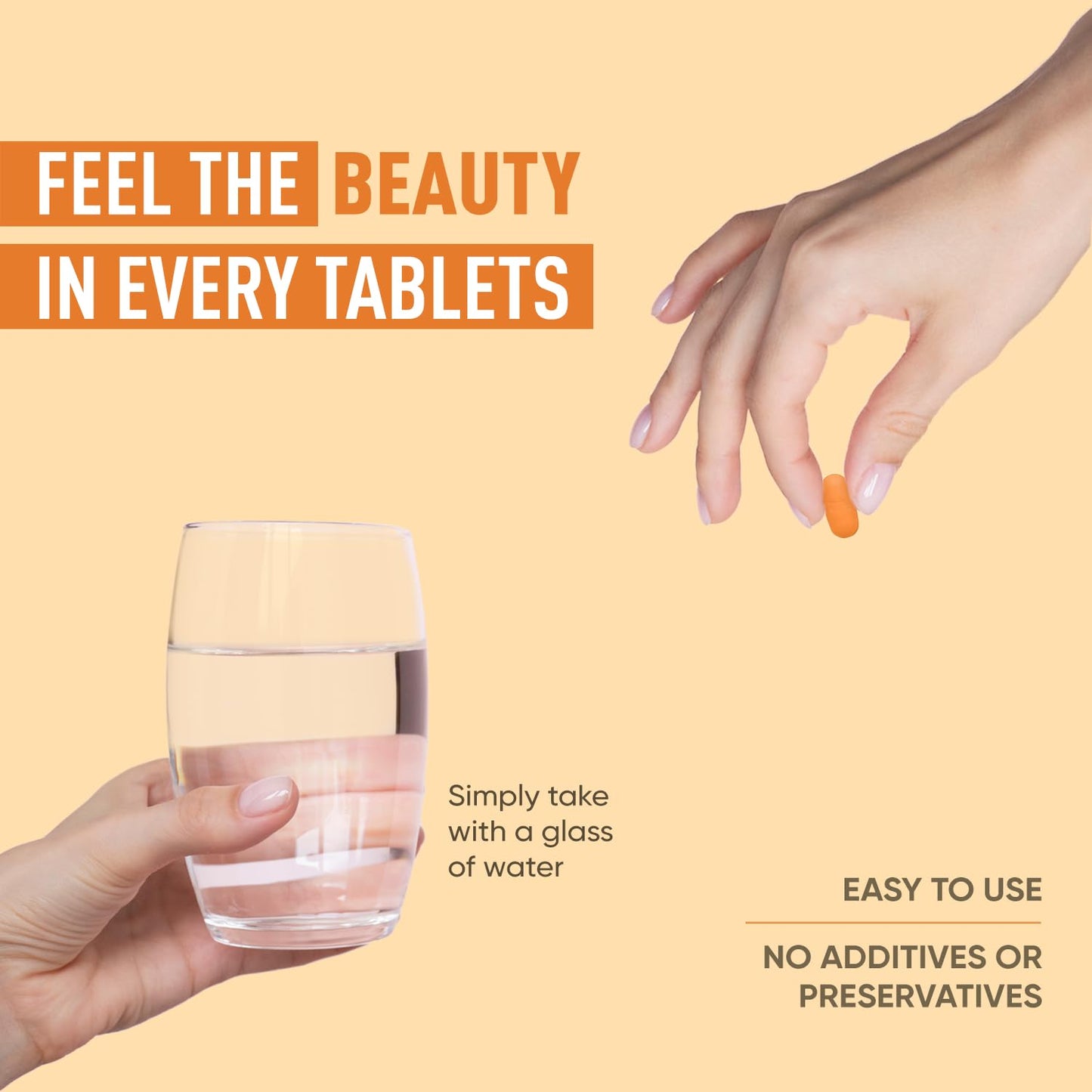 Herbalmax L-Glutathione Tablets with Vitamin C Skin Whitening, Brightening & Radiance Powerful Antioxidant & Immunity Booster Natural Detox Support 30 Tablets