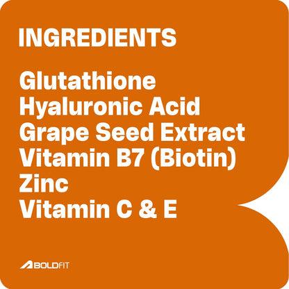 Boldfit Glutathione Effervescent 500mg LGlutathione Tablets with Vitamin E,Biotin and Vitamin C Tablet Supports Healthy Skin, Detoxification and Immune Health- 15 Veg Effervescent