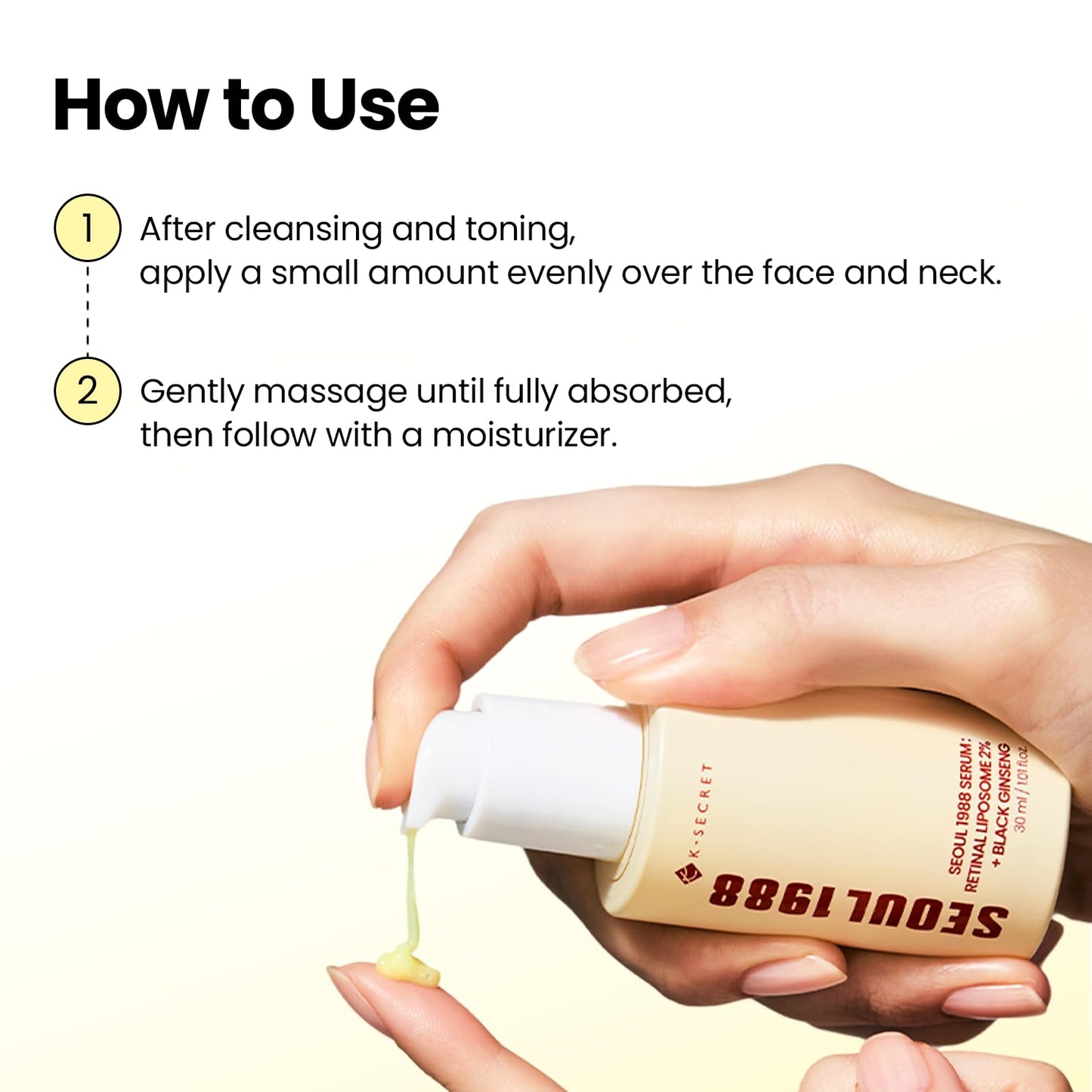 K-SECRET SEOUL 1988 Serum : Retinal Liposome 2% + Black Ginseng, 30ml/1.01fl.oz | 58% Black Ginseng Extract | Retinal serum, Bakuchiol, VitaminC&3Peptides for Wrinkle Care | Korean Skincare | seoul1988