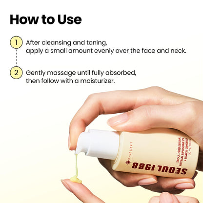 K-SECRET SEOUL 1988 Serum : Retinal Liposome 2% + Black Ginseng, 30ml/1.01fl.oz | 58% Black Ginseng Extract | Retinal serum, Bakuchiol, VitaminC&3Peptides for Wrinkle Care | Korean Skincare | seoul1988