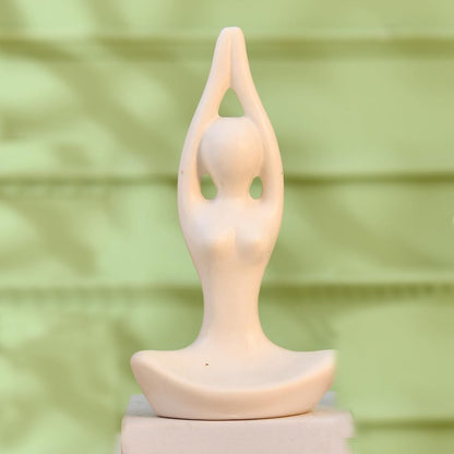CraftVatika Home Decor Decoration Items for Living Room, Modern Art Lady Yoga Posture Set of 3, Decorative Showpiece Gift for Women, Housewarming Wedding Gifts, Office Shelf Decorations