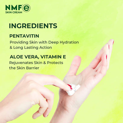 NMFe Skin Cream 150gm | Moisturising Cream | For Dry and Sensitive Skin | Aloe vera & Vitamin E | Dermatologically Recommended | Lasts longer works deeper