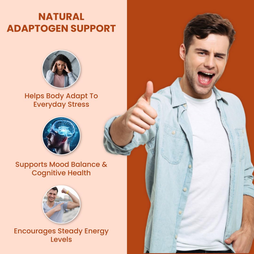 ZEROHARM Nano Ashwagandha Root Capsules with 10% Withanolides | Pure Root Extract | Supports Stress Relief, Deep Sleep & Natural Focus, Strength, Clarity | Adaptogenic for Men & Women | 60 Capsules