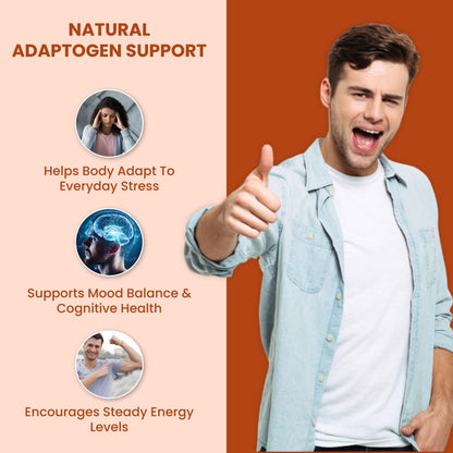 ZEROHARM Nano Ashwagandha Root Capsules with 10% Withanolides | Pure Root Extract | Supports Stress Relief, Deep Sleep & Natural Focus, Strength, Clarity | Adaptogenic for Men & Women | 60 Capsules