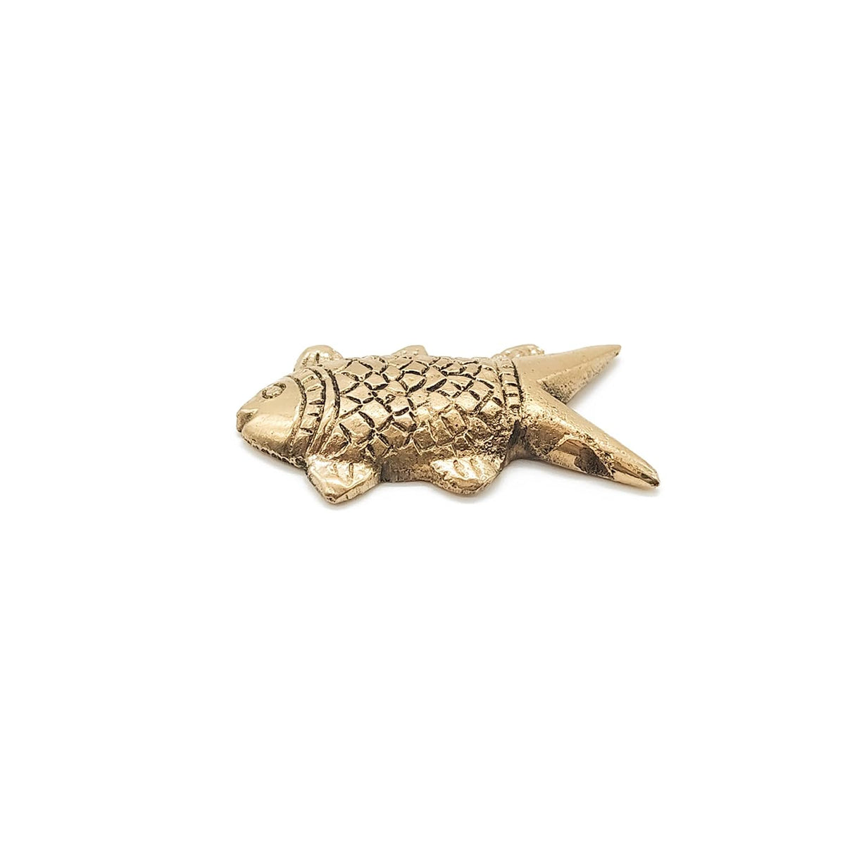 Brass Animal Fish Sculpture Statue Handcrafted Decorative Showpiece Idol for Home, Office Dcor (Length : 5cm Length | Weight : 25gm Approxe)