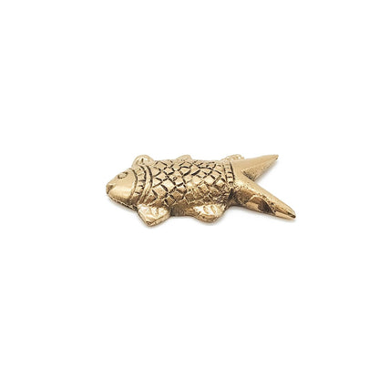 Brass Animal Fish Sculpture Statue Handcrafted Decorative Showpiece Idol for Home, Office Dcor (Length : 5cm Length | Weight : 25gm Approxe)