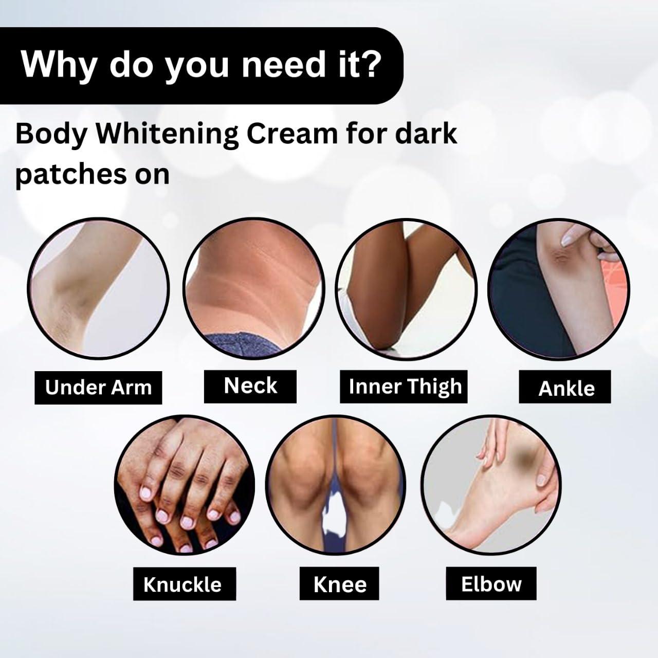 INTIMIFY Body Lotion Skin Whitening Cream for Women, Body gora hone ka cream With Kojic Acid, Glutathione 20g