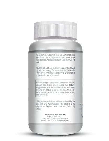 Supplement bottle with label on a white background