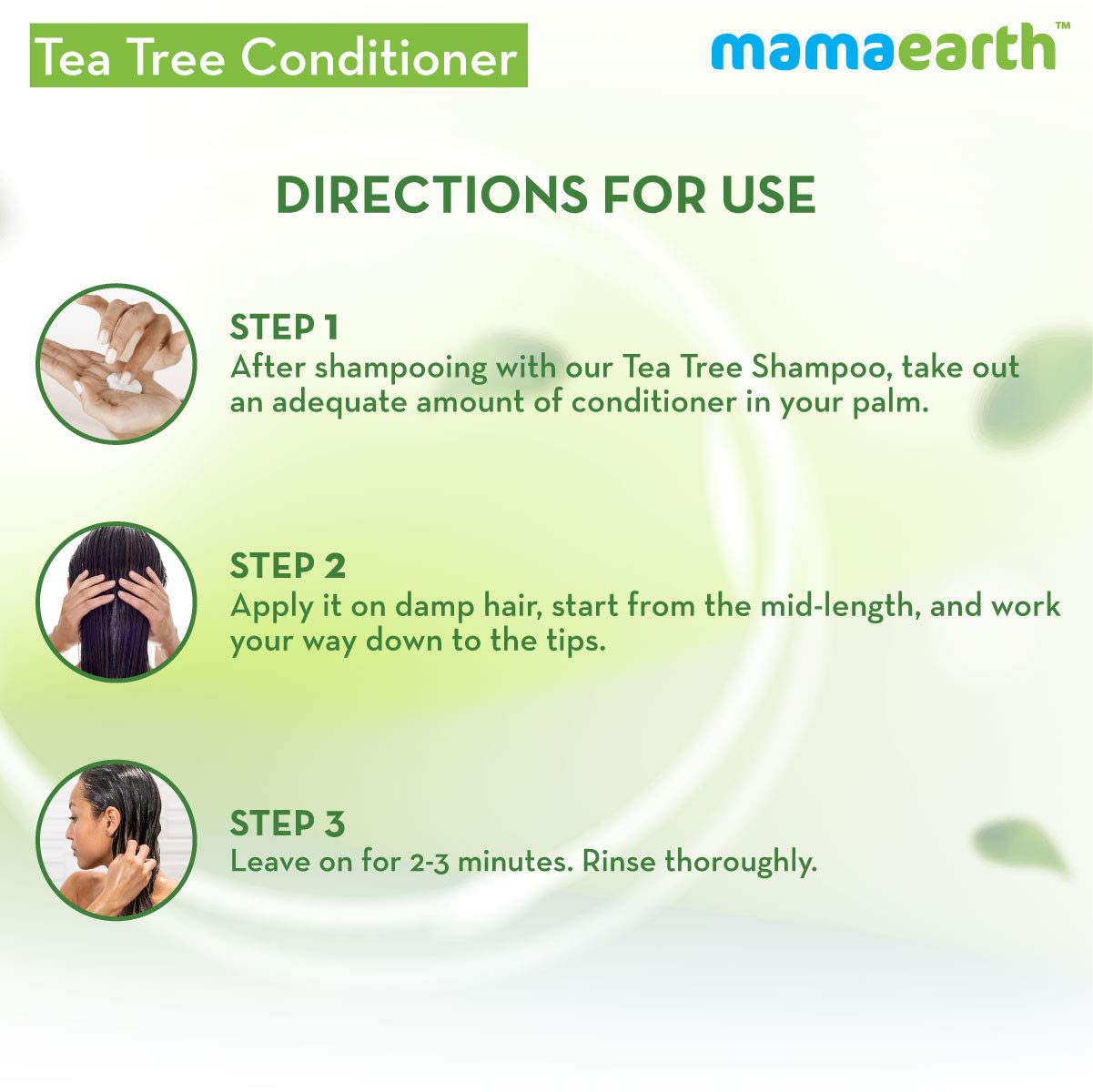 Mamaearth Anti Dandruff Conditioner, With Tea Tree & Ginger Oil, For Dandruff Free Hair 250 Millilitres