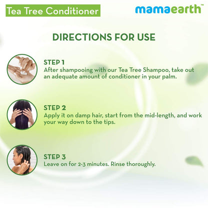 Mamaearth Anti Dandruff Conditioner, With Tea Tree & Ginger Oil, For Dandruff Free Hair 250 Millilitres