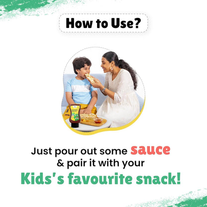 Little Joys Tomato Sauce Squeeze for Kids | No Refined Sugar, No Added Preservatives or Chemicals | Made with Jaggery | 100% Vegetarian Tomato Ketchup | 320g