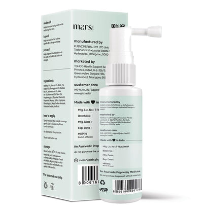Mars by GHC Hair Growth Vitalizer | 3% Redensyl, 1% Procapil, 2% Kopexil | Nourishing Formula | Paraben, SLS & Sulphate-Free 60 ml