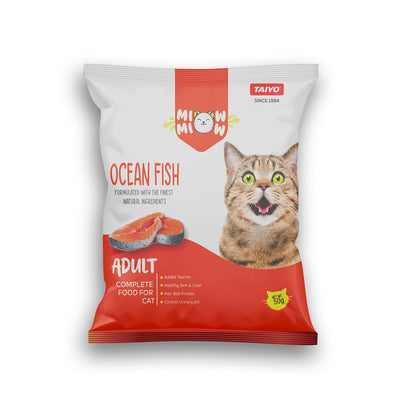 TAIYO MIOW MIOW Adult Ocean Fish, Complete Food for Cat | Formulated with Finest Ingredients (50g)