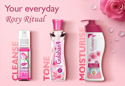 Dabur Gulabari Premium Rose Water/Face Toner | No Paraben | Alcohol Free | Cleanses, Hydrates & Moisturises Skin | Balances & Restores Skin's pH Levels | For All Skin Types