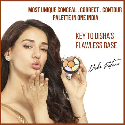 INSIGHT Pro Concealer Palette – Shade Concealer | Makeup Wheel for Face | Satin–Matte Finish | 3-in-1 Conceal, Contour & Correct | Waterproof | Full Coverage | 15gm