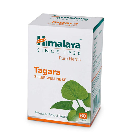 Himalaya Tagara Sleep Wellness supplement box on a white background
