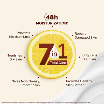 Mamaearth Vitamin C Daily Glow Body Lotion For Skin Brightening with Vitamin C & Honey 400ml|Nourishes Dry Skin|48 H Moisturization| 100% Natural Butter | Non-Greasy Smooth Skin | For All Skin Types