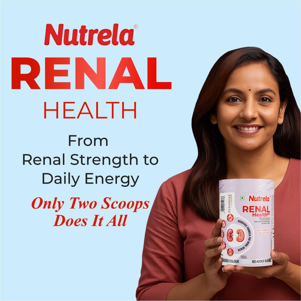 Patanjali Nutrela Renal Health | Whey Protein Supplement for Kidney Support – 400g