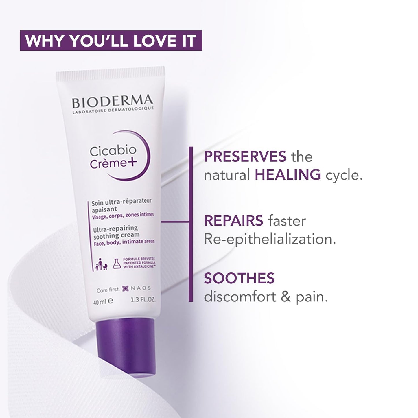 Bioderma Cicabio Creme + repairing cream