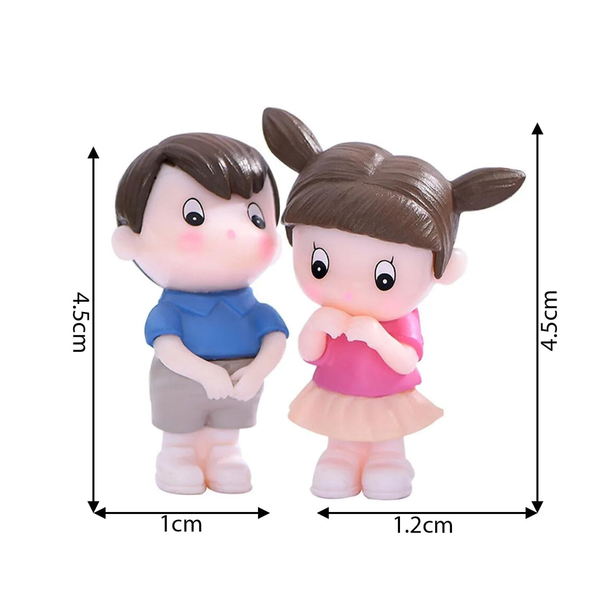 Miniature Set Valentine Gift for Girlfriend Boyfriend Husband Wife Girls Boys Decorative Cute Romantic Couple Miniature Showpiece for Living Room Bedroom Valentine Decor