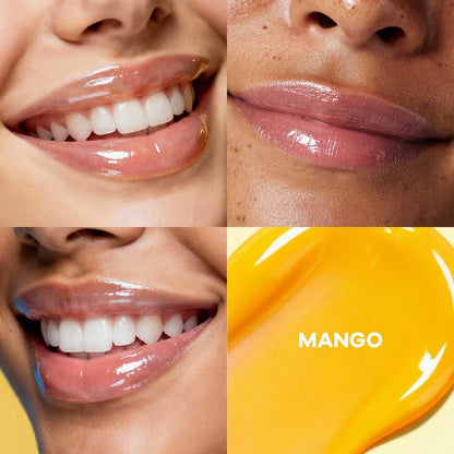 Earth Rhythm Honey Lip Balm SPF 50 Brightens Lips with Propolis, Peptides & Kojic Acid - Mango
