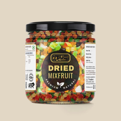 Premium Dried Mixed Fruit Blend – Naturally Sweet Tropical Dried Fruit Snack, Soft & Chewy Assorted Fruit Mix, Fiber-Rich Healthy Snack (120 gram)