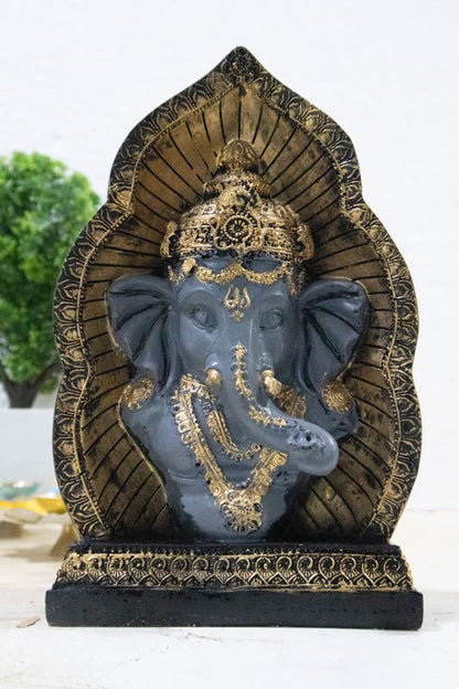 Beautiful Vinayak Ji | Shri Ganesh | Bhagwan Ganpati Statue Decorative Showpiece Gift Item Best for Home & Office Decor, Car Dashboard, Size - 6 x 6 x 15 cm (Cave Ganesha)