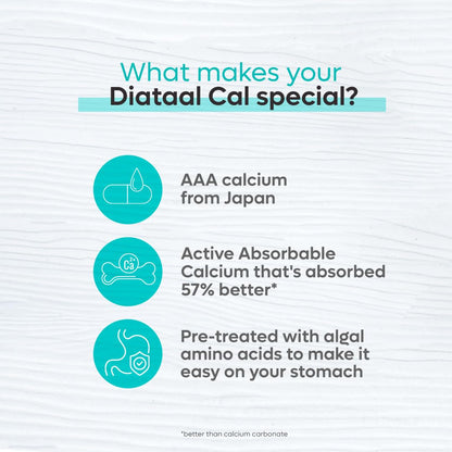 Cal StrongBones | Active Absorbable Calcium + Vit D3 for Strong bones | Calcium Tablets for Men & Women & Kids | Using Patented Japanese technology | 30 tabs