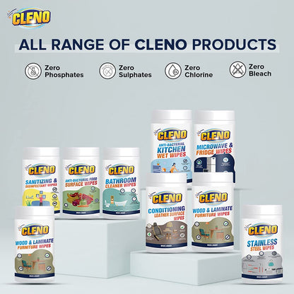 Cleno Shoe Cleaner Wipes | Shoe wipes for all shoes | Sneaker Cleaner- Wet Wipes for Cleaning | removes dirt & stain | White Shoe Cleaner Wipes | For All Shoes – 50 Wipes