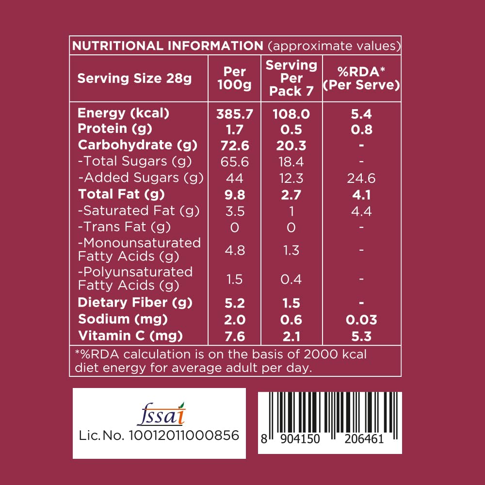 Nutty Gritties Premium Mix Berries 200g | Dried Cranberries, Blueberries, Strawberries & Black Currants | Antioxidant-Rich | Healthy Snack for Kids & Adults | Resealable Pouch