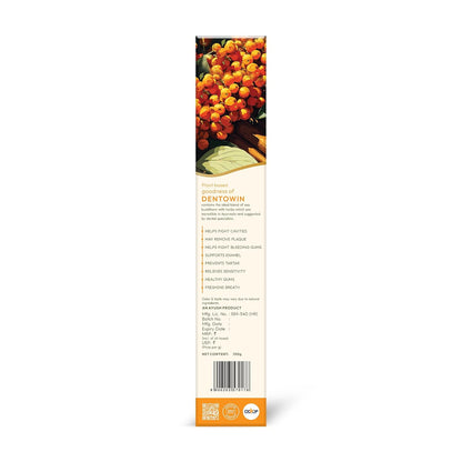 Wellwith by Ayuzera DentoWin Ayurvedic Herbal Gum Care Toothpaste with Himalayan Sea Buckthorn Berry, Tulsi & Neem, Teeth Whitening - Natural Formula, No Fluoride(100gm, Pack of 1)