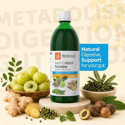 Krishna’s Gastosolv Juice 1000 ml | Ayurvedic Digestive Tonic | Helps Relieve Acidity, Gas & Bloating | Natural Gut Health Support