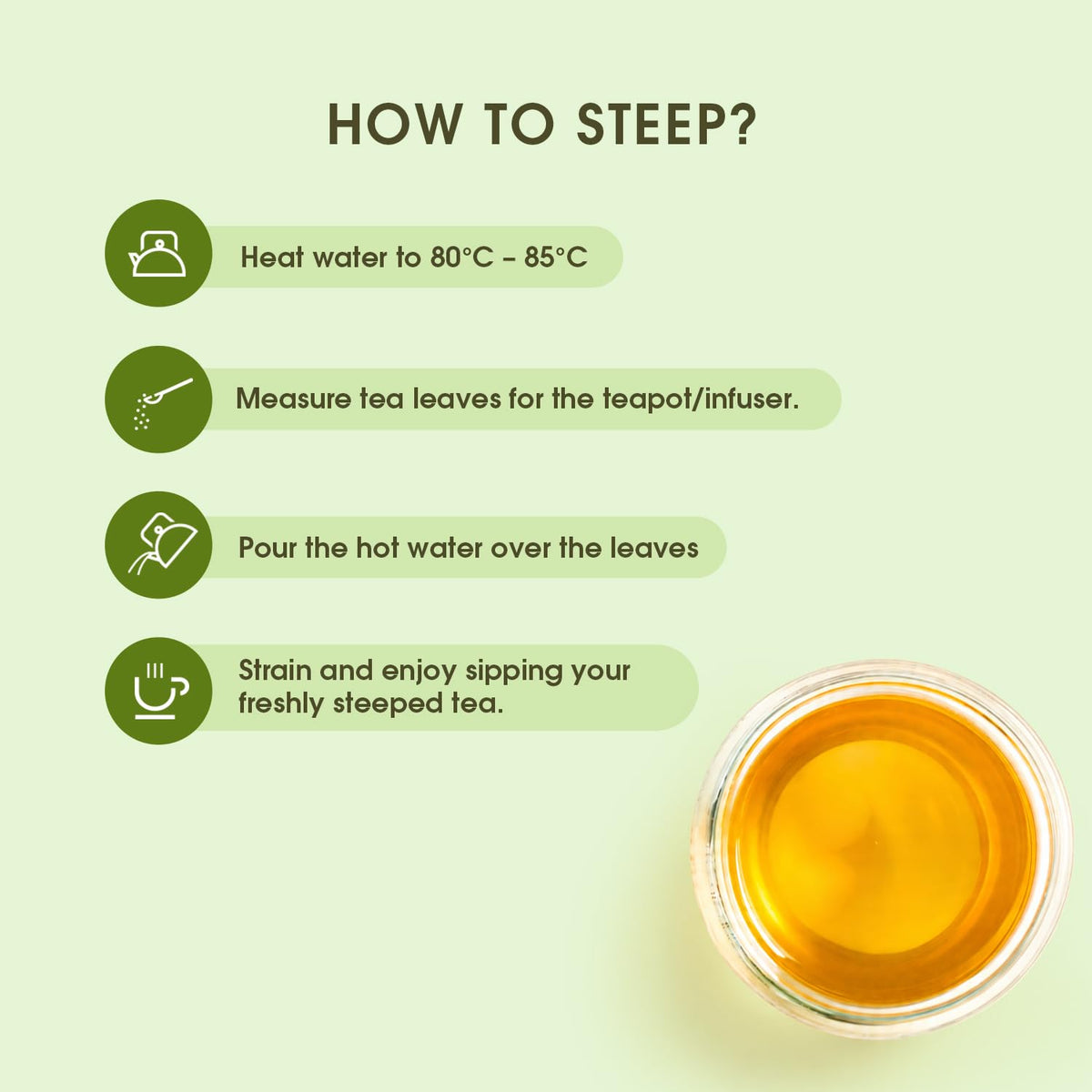 Teabox Green Tea Loose Leaves | Made with Whole Leaf, Sourced from Highlands | 0% Bitterness Assured | 100G
