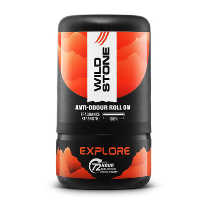 Wild Stone anti-odor roll-on with black and orange design on a white background