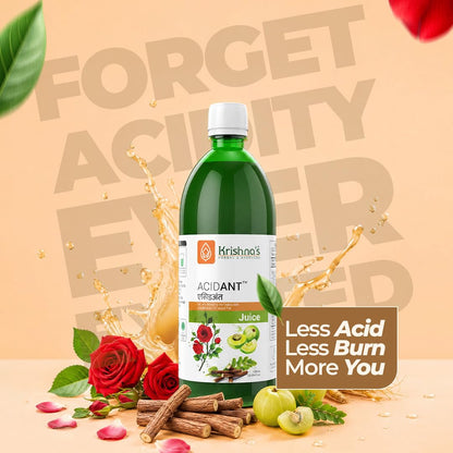 Krishna's Acidant Juice - Helps Boost Metabolism, Goodness of Mulethi, No Added Artificial Flavours & Colors - 1000 ml (Pack of 1)