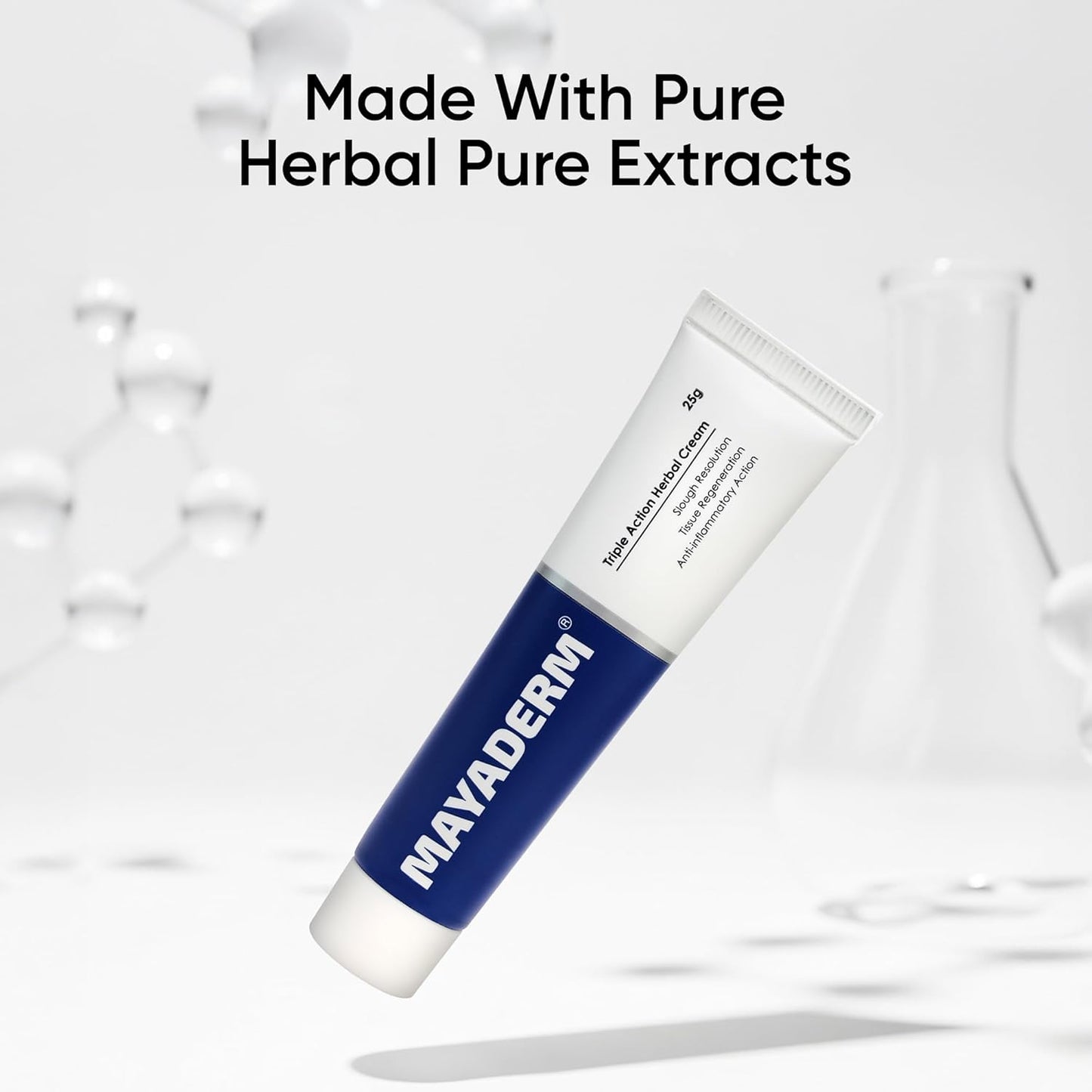 Multipurpose Herbal Cream 25g (Pack of 2), Gentle & Chemical Free Triple Action Healing Cream, Ideal for First-Aid, Minor Cuts, Wounds & Burns