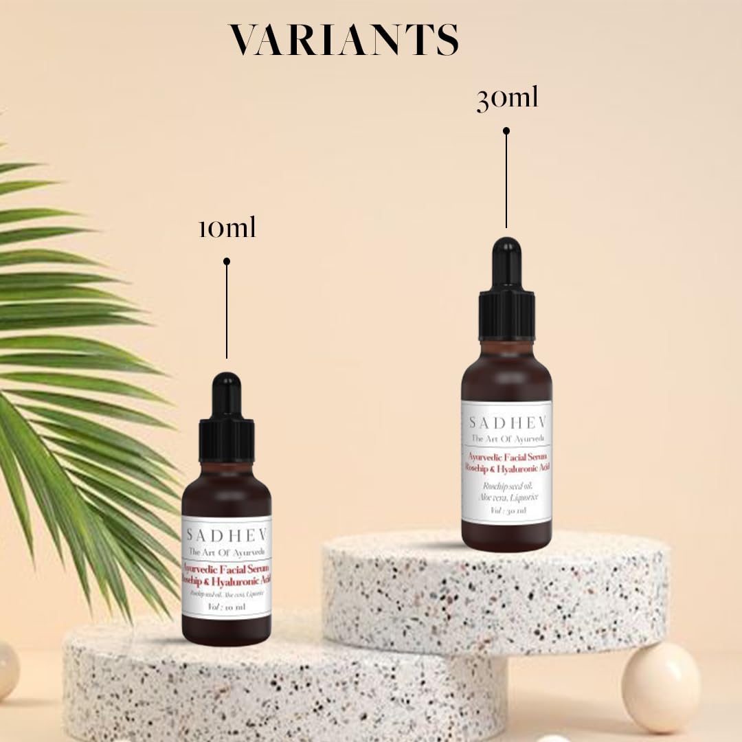 Sadhev Ayurvedic Facial Serum Rosehip & Hyaluronic Acid