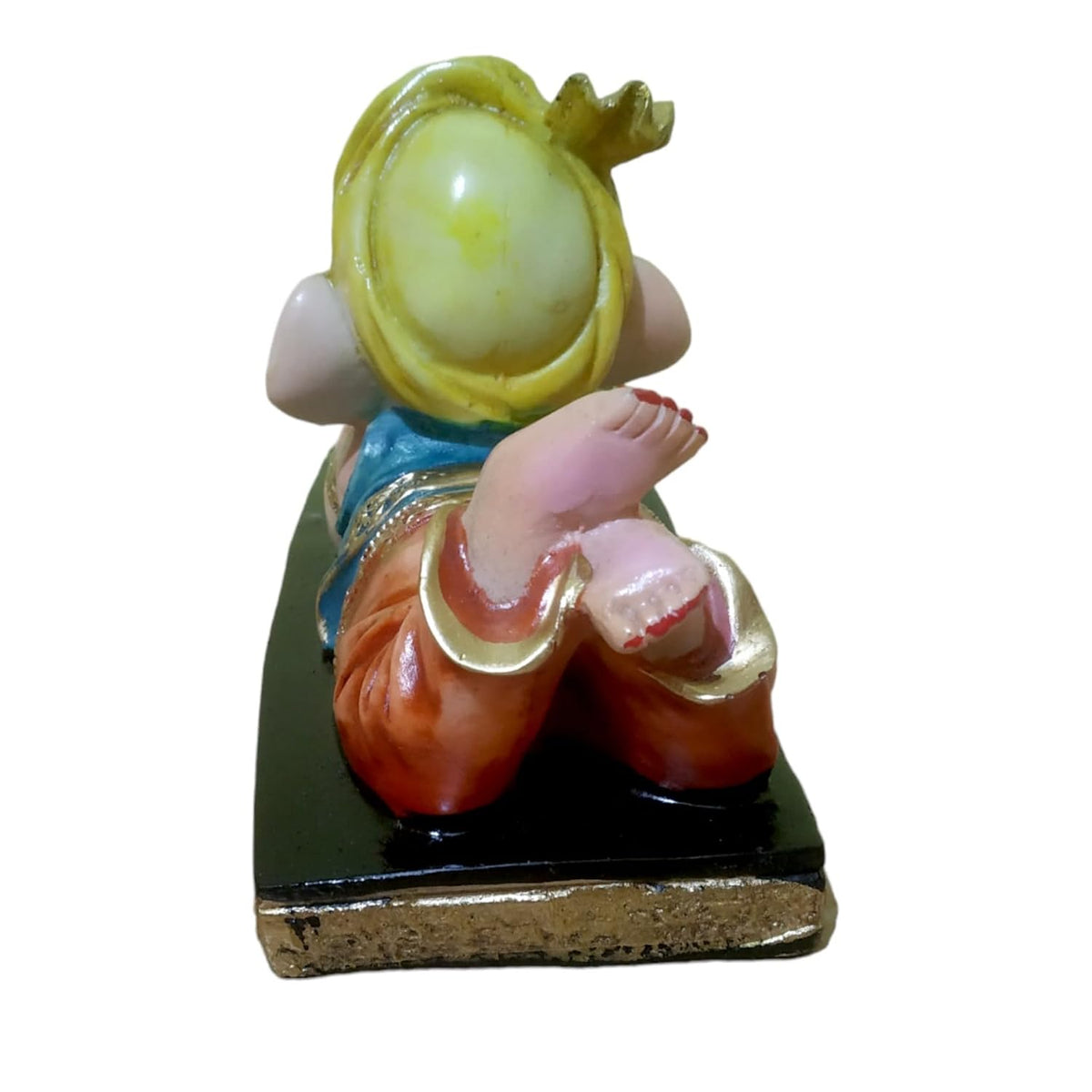 Ganesha Ganesh Ganpati Gajanan Statue Idol Murti Gift Item Decorative Showpiece Multicolor Polyresin Pack of 1 (B007)