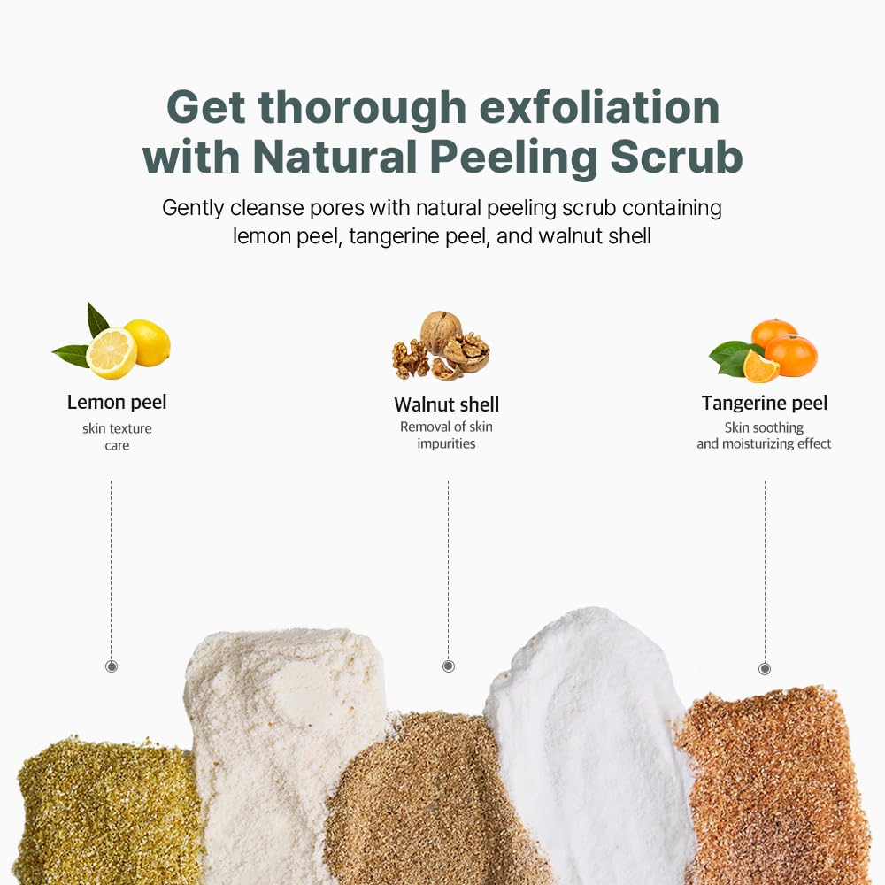 Ariul The Perfect Korea Yulmu Enzyme Scrub Powder Cleanser 55g, Low Powder, Sunscreen and Base Makeup Cleansing, Excess Sebum Removal, Peeling Scrub, Skin Texture Care, Antioxidant